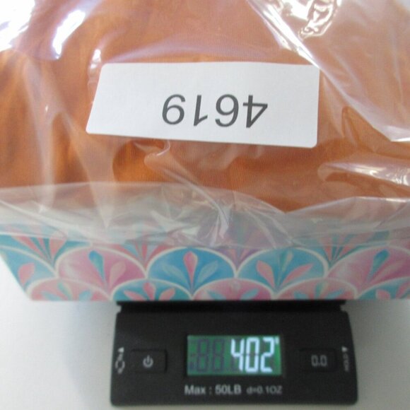 House of Harlow 1960 Mirtha Midi Dress S Orange Rayon Ruched Stretch Party 402 - Picture 12 of 12